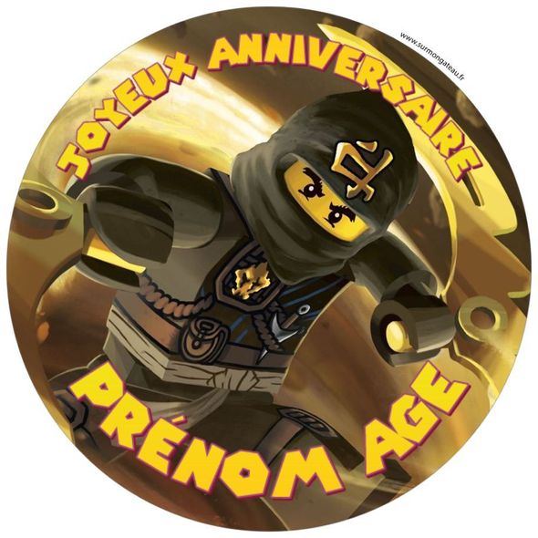 Gâteau Ninjago Cole décoration anniversaire