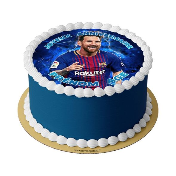 Gâteau Messi décoration anniversaire