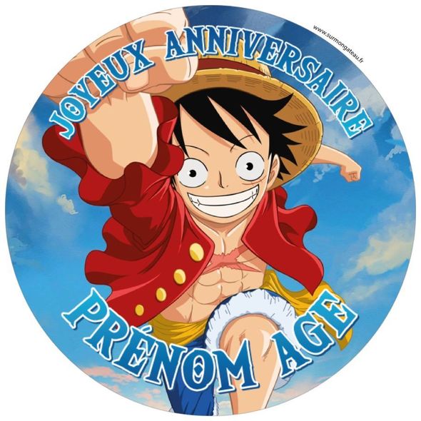 Gâteau One Piece décoration anniversaire