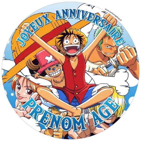 Gâteau One Piece décoration anniversaire