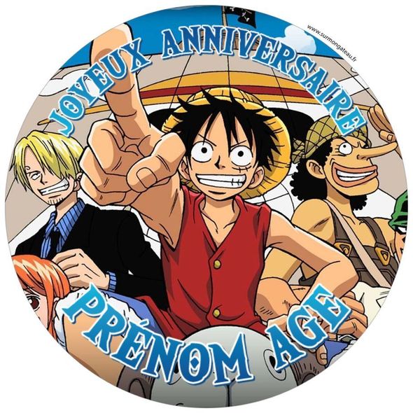 Gâteau One Piece décoration anniversaire