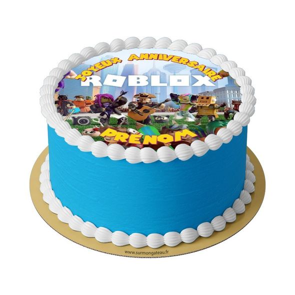 Gâteau Roblox décoration anniversaire