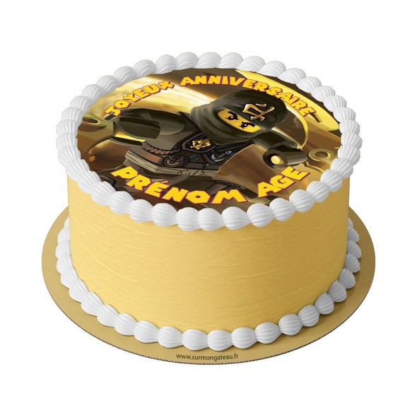 Gâteau Ninjago Cole décoration anniversaire