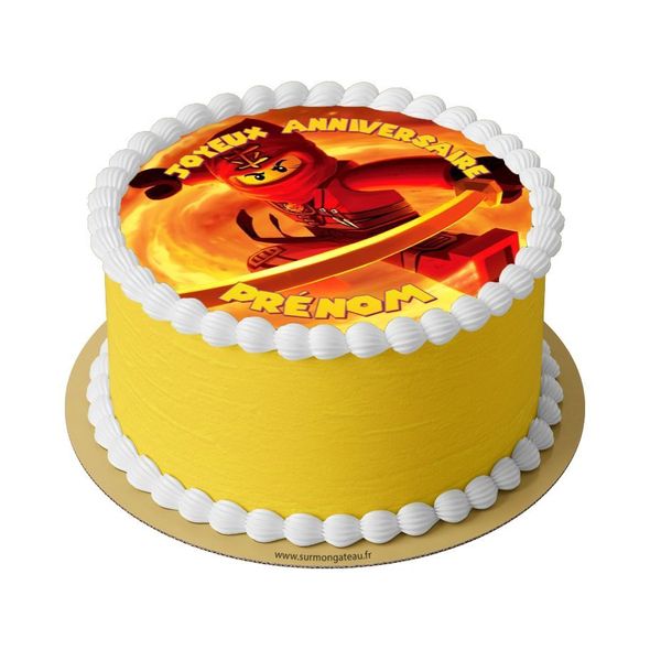 Gâteau Ninjago Kai décoration anniversaire