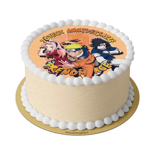 Gâteau Naruto décoration anniversaire