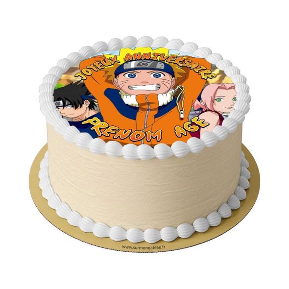 Gâteau Naruto décoration anniversaire