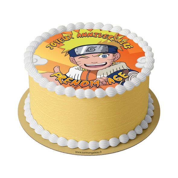 Gâteau Naruto décoration anniversaire