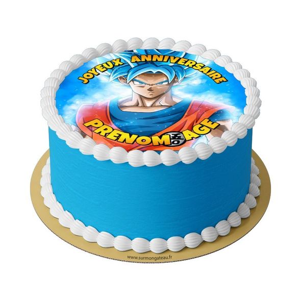 Gâteau Dragon Ball Goku décoration anniversaire