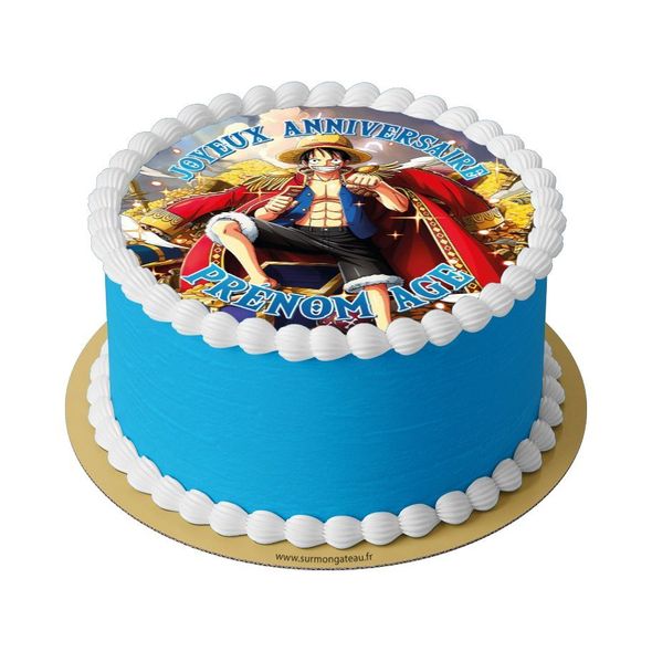 Gâteau One Piece Luffy décoration anniversaire