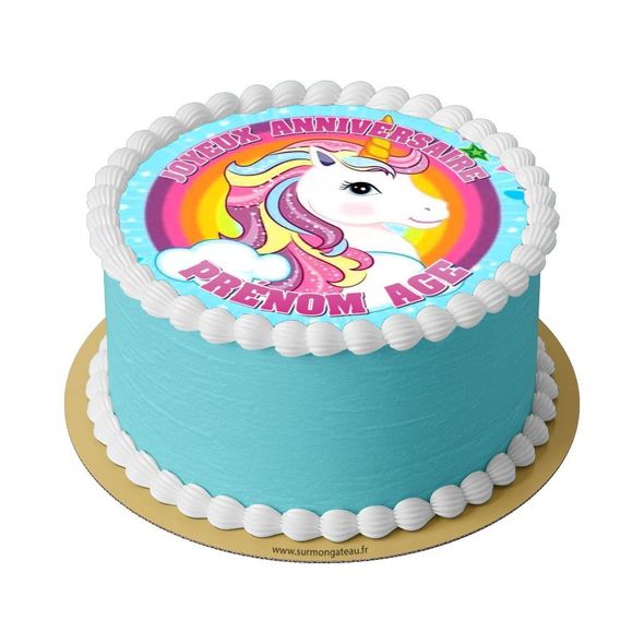 Gâteau Licorne décoration anniversaire