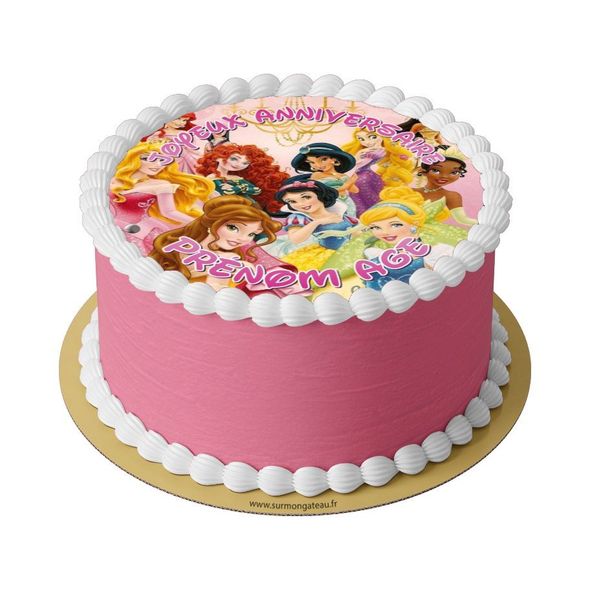 Gâteau Princesses Disney décoration anniversaire