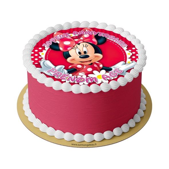 Gâteau Minnie Mouse Disney décoration anniversaire