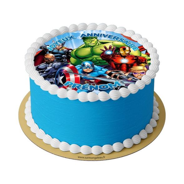 Gâteau Avengers décoration anniversaire