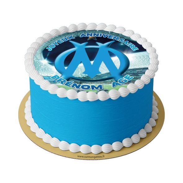 Gâteau OM Foot Marseille décoration anniversaire