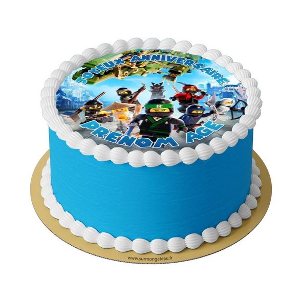 Gâteau Lego Ninjago décoration anniversaire