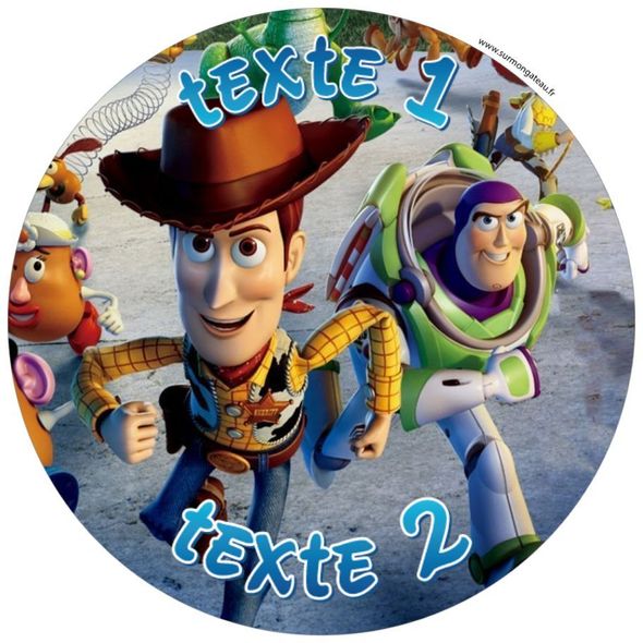 Disque sucre décoration comestible gâteau Toy Story