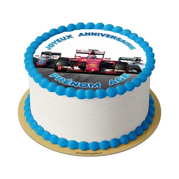 Gâteau F1 décoration anniversaire