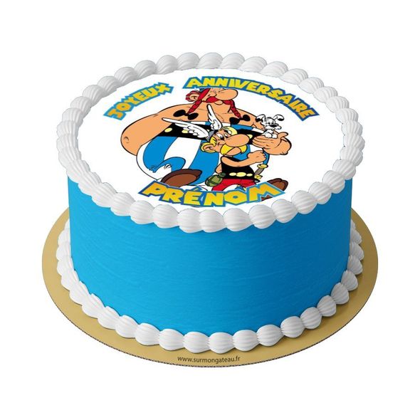 Gâteau Asterix et Obelix décoration anniversaire