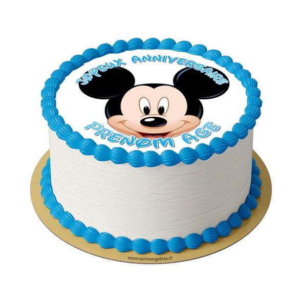 Gâteau Mickey décoration anniversaire