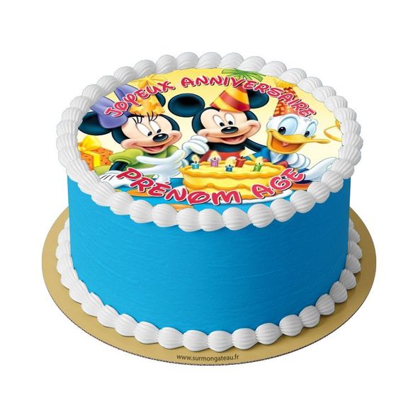 Gâteau Mickey décoration anniversaire