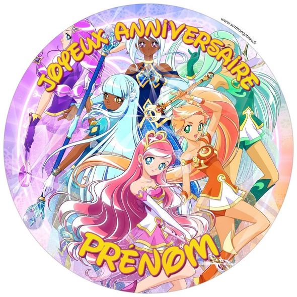 Décoration gâteau personnalisé Lolirock disque sucre