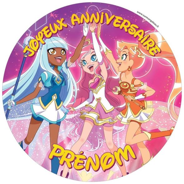 Décoration gâteau personnalisé Lolirock disque sucre