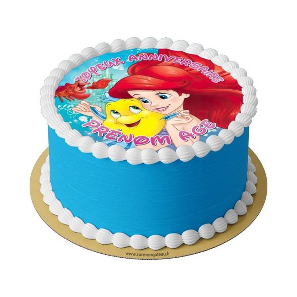 Gâteau Ariel décoration anniversaire