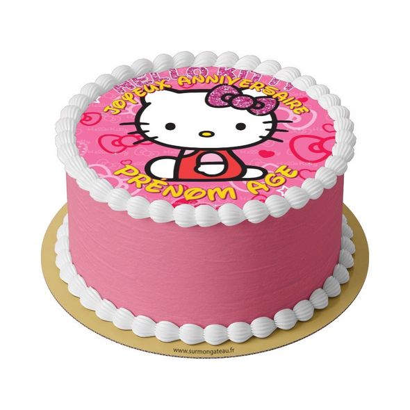 Gâteau Hello Kitty décoration anniversaire