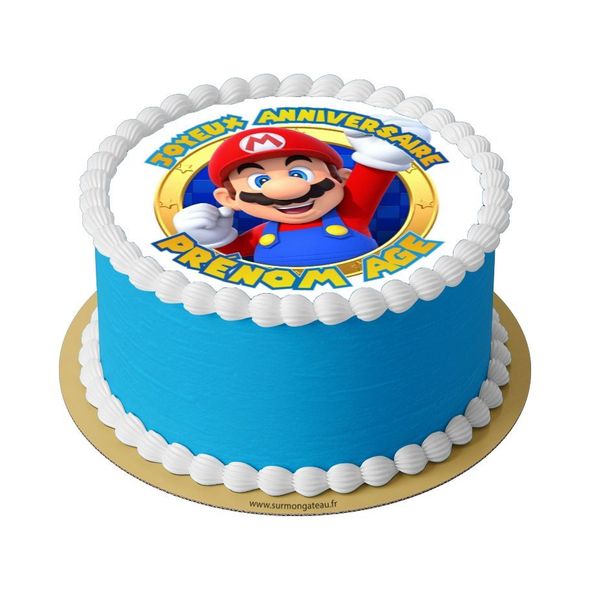 Gâteau Mario décoration anniversaire