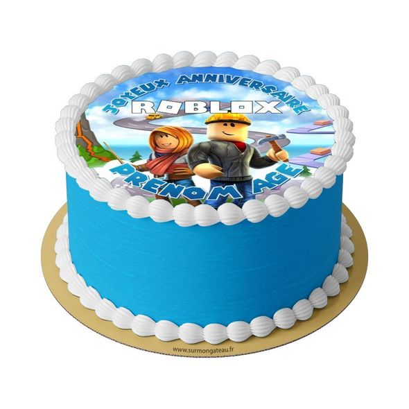 Gâteau Roblox décoration anniversaire