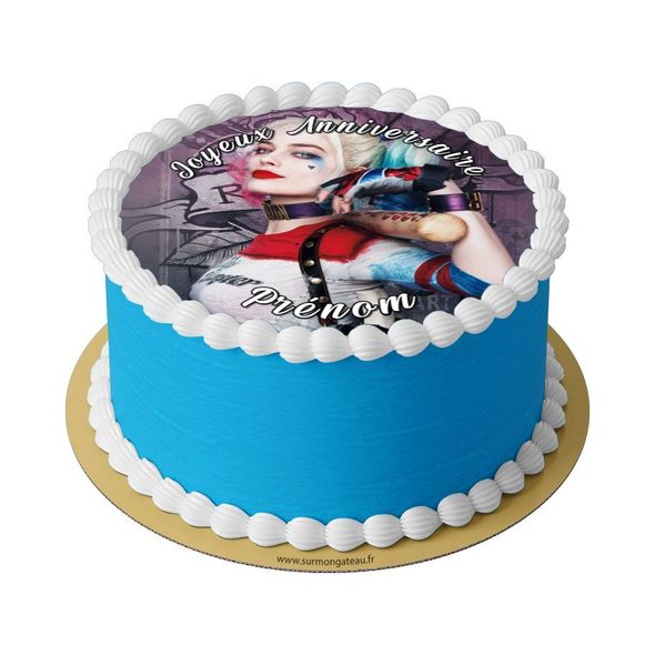 Gâteau Harley Quinn décoration anniversaire