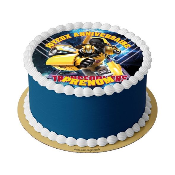 Gâteau Transformers décoration anniversaire