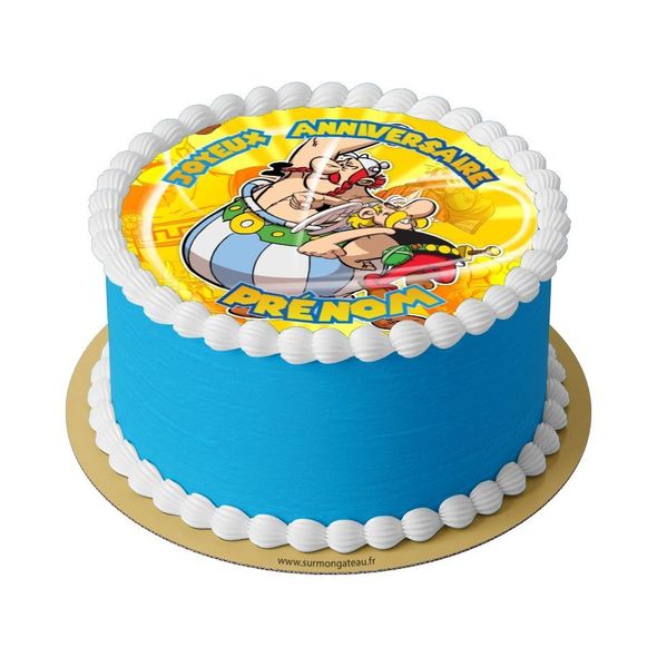 Gâteau Astérix et Obélix décoration anniversaire