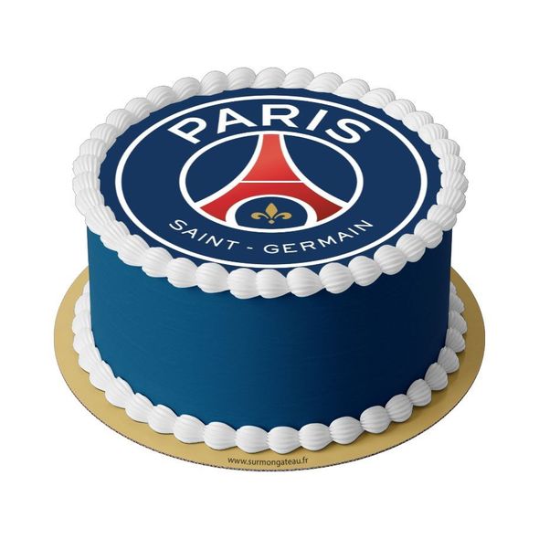 Gâteau PSG décoration anniversaire