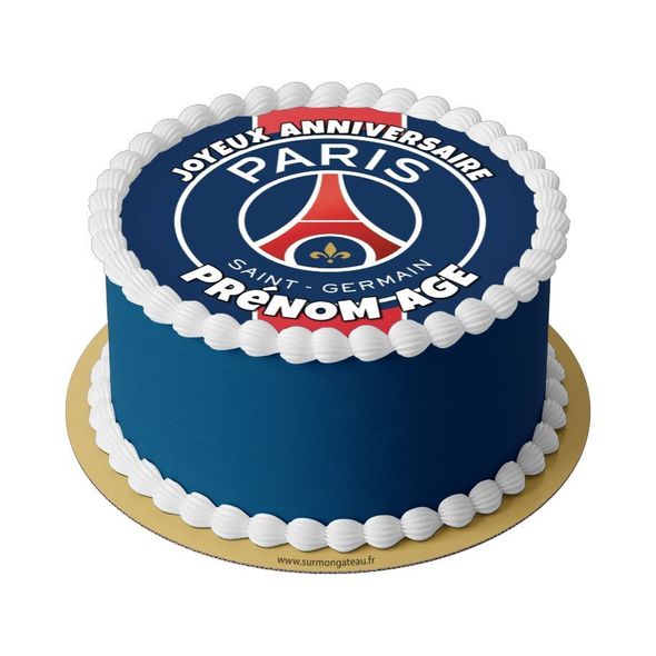 Gâteau PSG Anniversaire décoration anniversaire