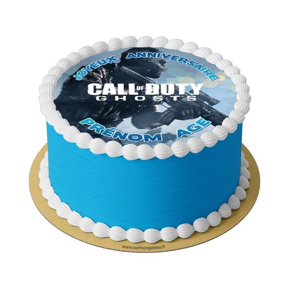 Gâteau Call of Duty Ghosts décoration anniversaire