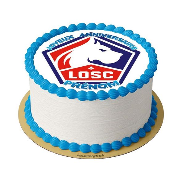 Gâteau LOSC Lille décoration anniversaire