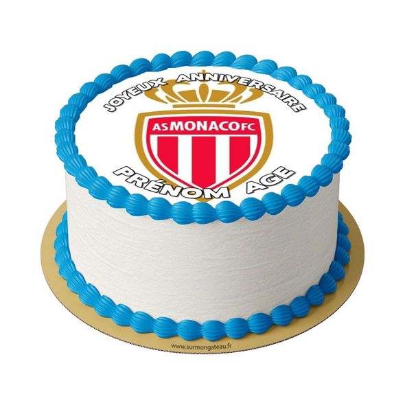 Gâteau AS Monaco décoration anniversaire