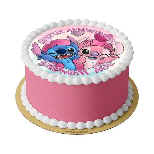 Gâteau Stitch et Angel décoration anniversaire