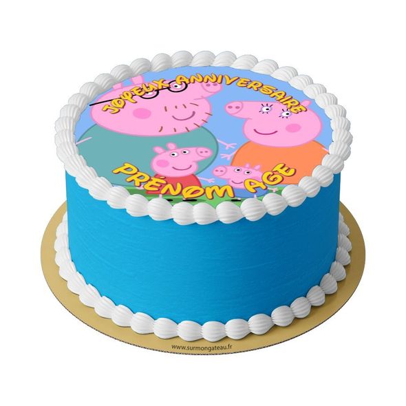 Gâteau Peppa Pig décoration anniversaire