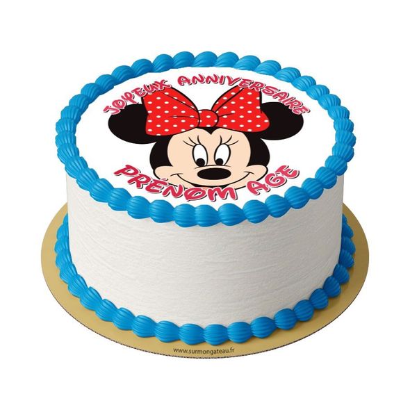 Gâteau Minnie décoration anniversaire