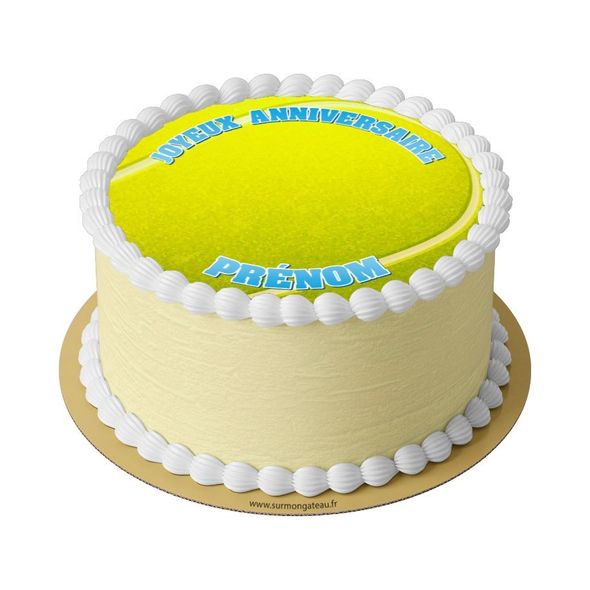 Gâteau Tennis décoration anniversaire