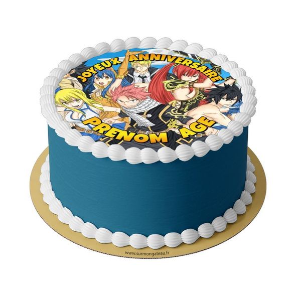 Gâteau Fairy Tail décoration anniversaire