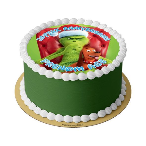 Gâteau Le Grinch décoration anniversaire