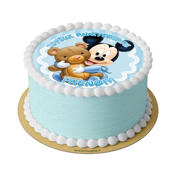 Gâteau Mickey décoration anniversaire