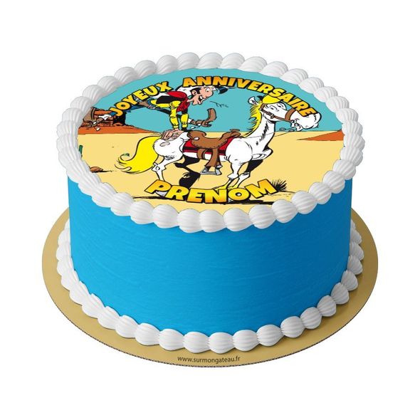 Gâteau Lucky Luke  décoration anniversaire