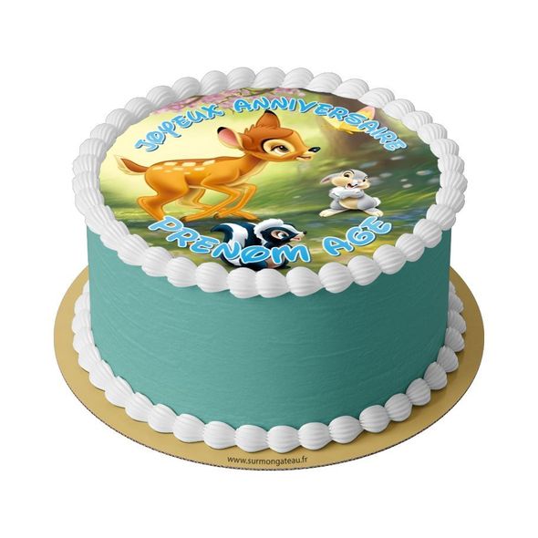 Gâteau Bambi décoration anniversaire