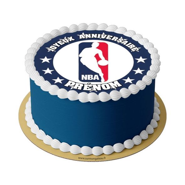 Gâteau NBA décoration anniversaire