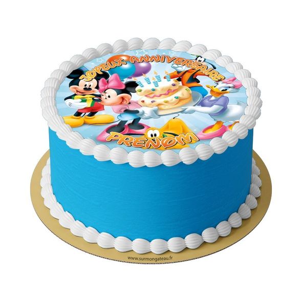 Gâteau Mickey Anniversaire  décoration anniversaire