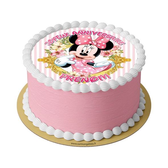 Gâteau Minnie décoration anniversaire